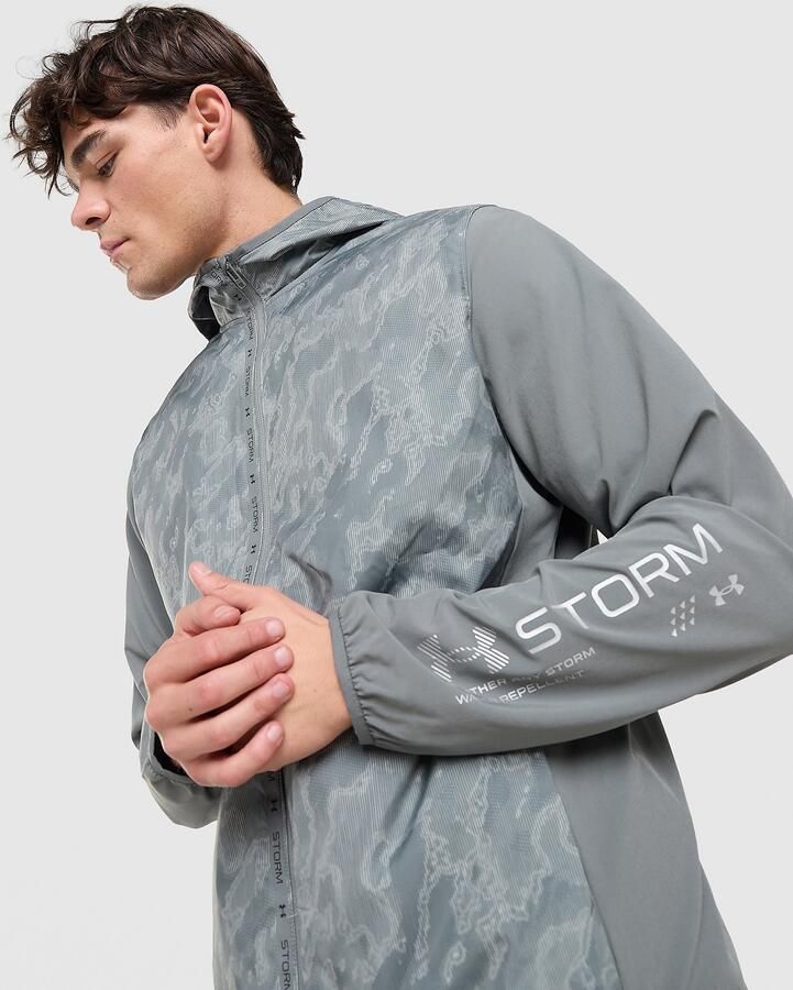 Under Armour Velocity Woven Jacket Grijs- Heren Grijs