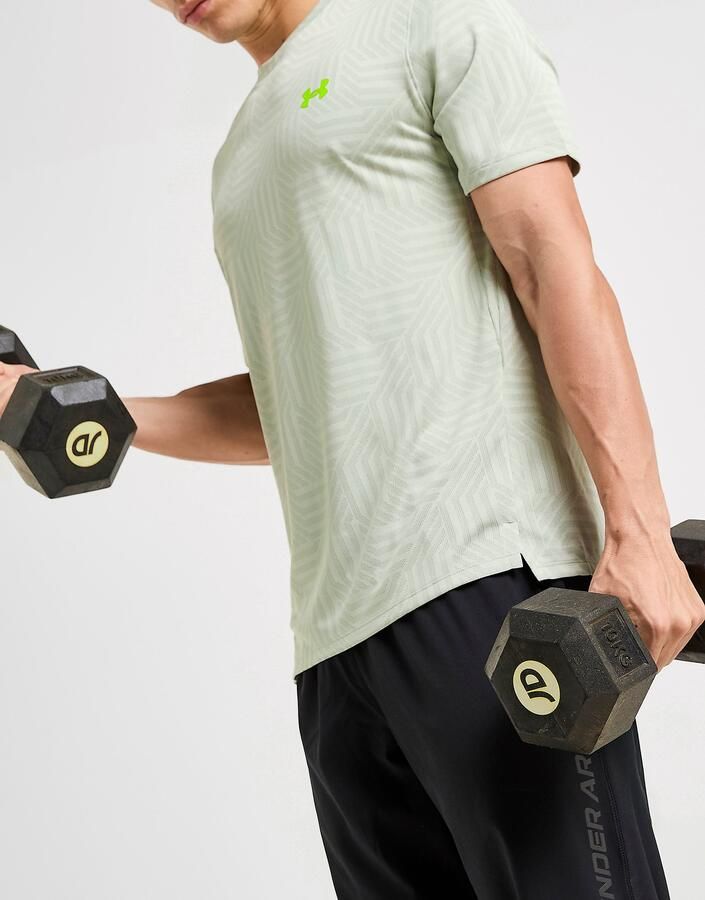 Under Armour Vent Geotessa T-Shirt Groen- Heren Groen