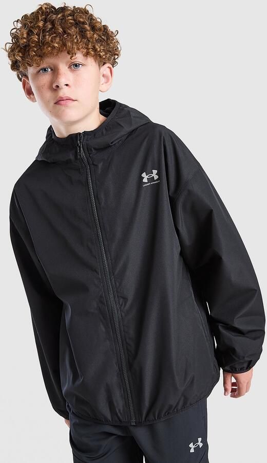 Under Armour Windbreaker Jacket Junior Zwart Kind Zwart