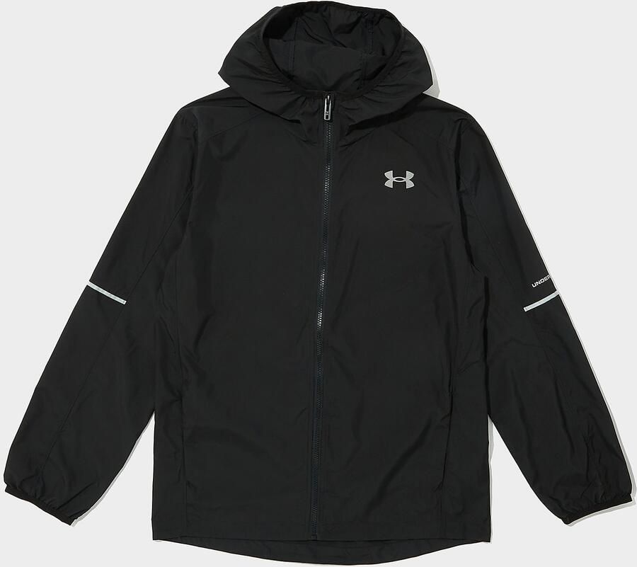 Under Armour Windrunner Jacket Junior Zwart