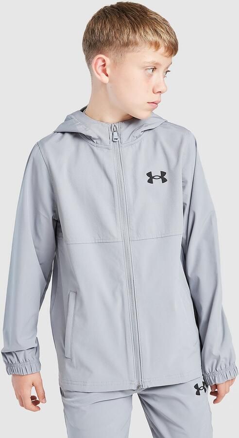 Under Armour Wordmark Woven Jacket Junior Grijs