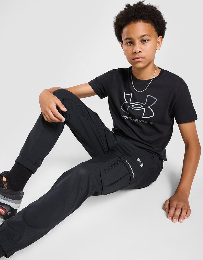 Under Armour Woven Cargo Pants Junior Zwart