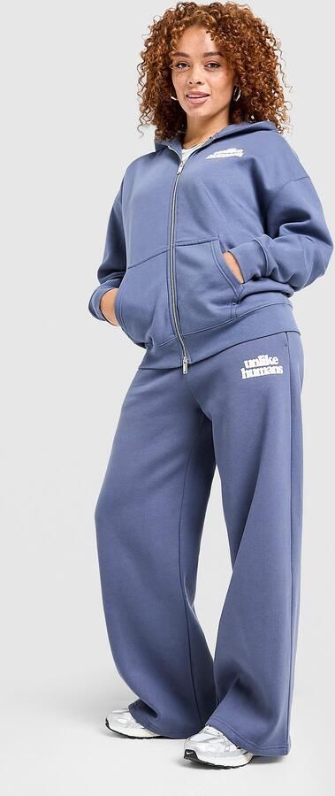 Unlike Humans Bubble Wide Leg Joggers Blauw- Dames Blauw