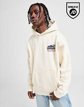 Unlike Humans Cocktail Hoodie White- Heren White