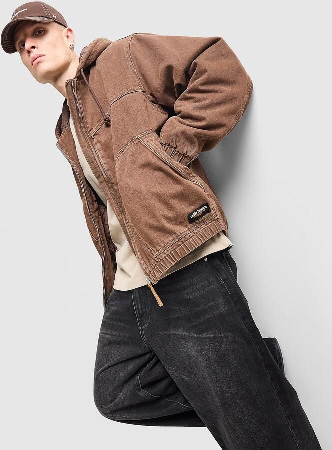 Unlike Humans Dalton Jacket Bruin- Heren Bruin