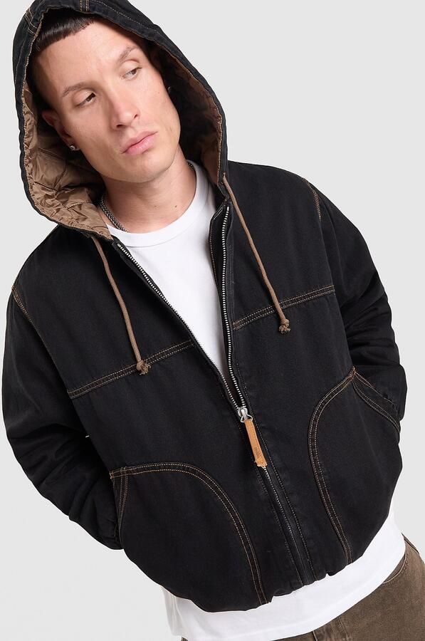 Unlike Humans Dalton Jacket Zwart- Heren Zwart