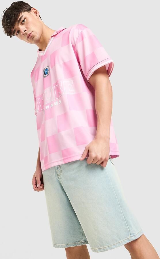Unlike Humans Devlin Football T-Shirt Roze- Heren Roze