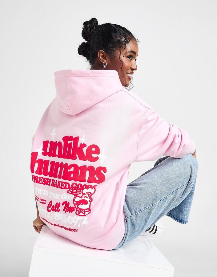 Unlike Humans Fresh Overhead Hoodie Roze- Dames Roze