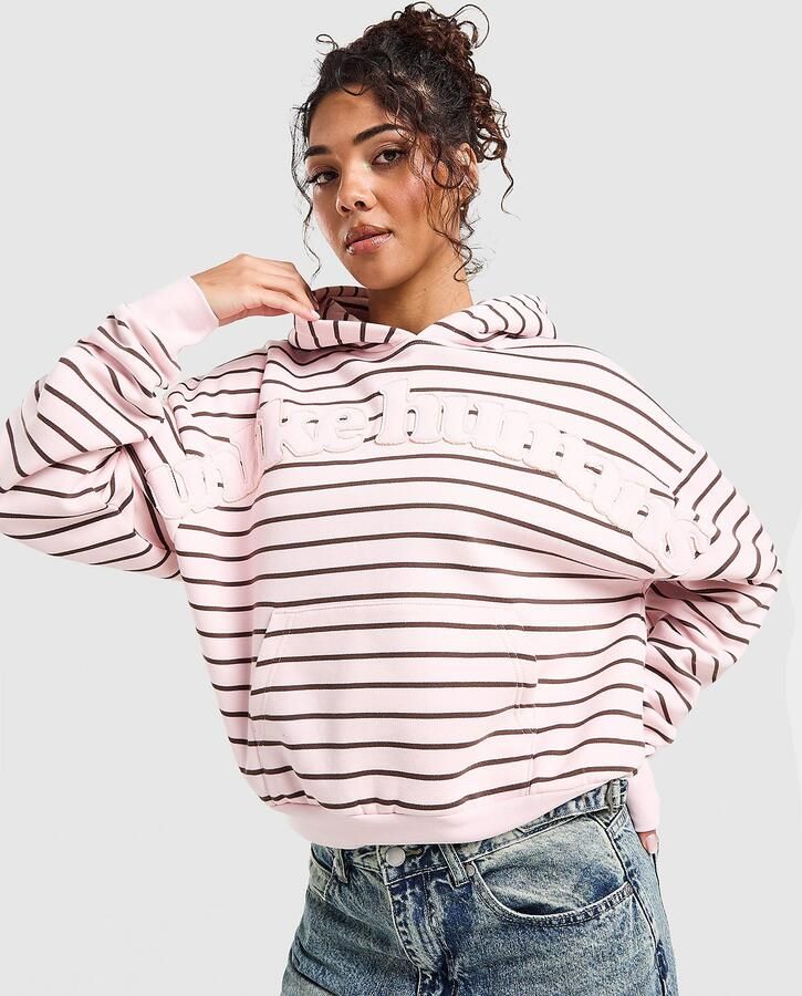 Unlike Humans Gena Boxy Hoodie Roze- Dames Roze