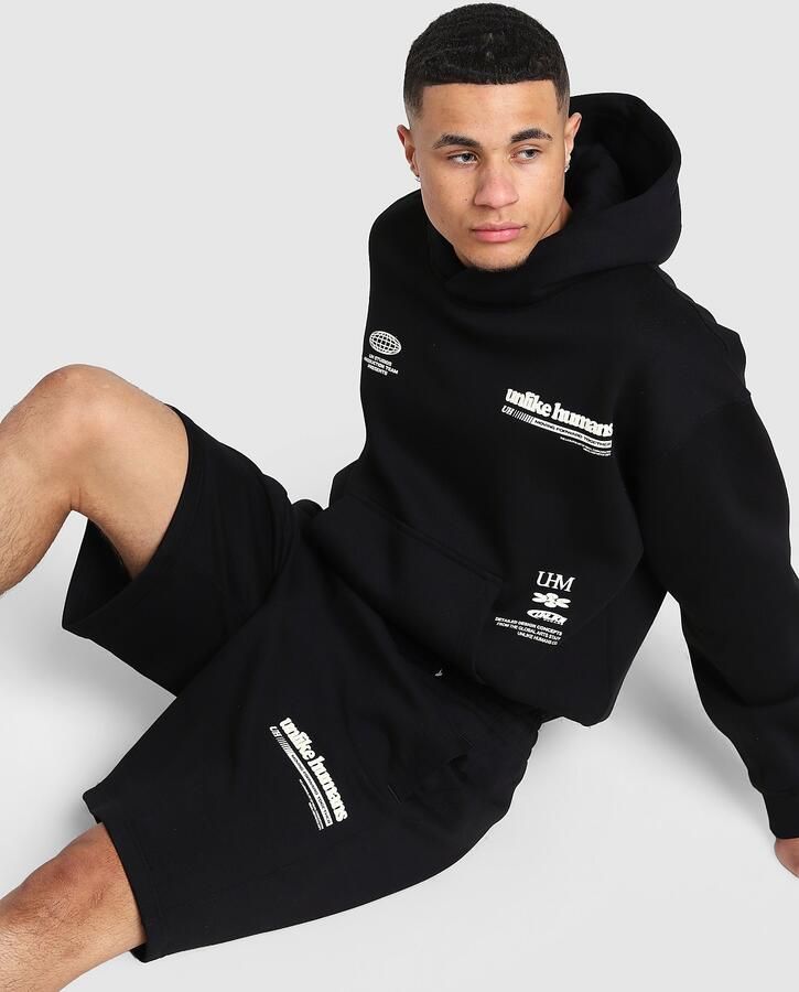 Unlike Humans Highgrade Shorts Zwart- Heren Zwart