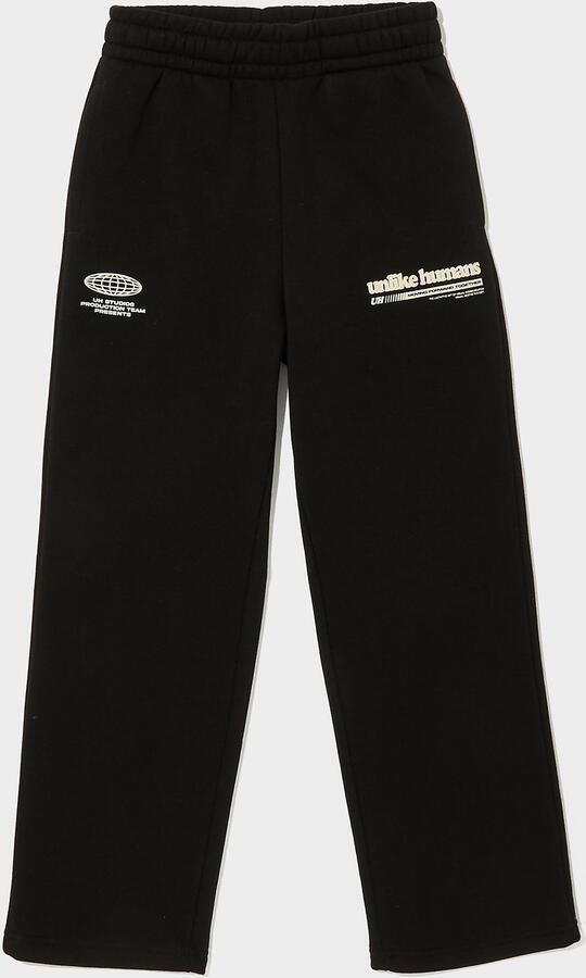 Unlike Hu s Highgrade Track Pants Junior Zwart Kind Zwart