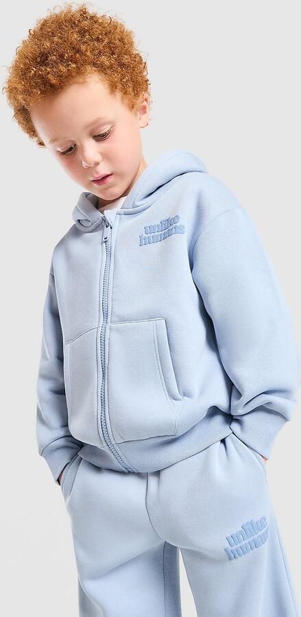 Unlike Hu s Hoodie Tracksuit Children Blauw Kind Blauw