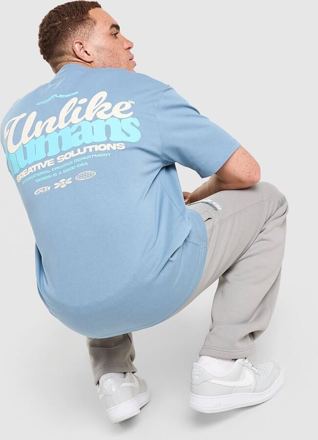 Unlike Humans Idea T-Shirt Blauw- Heren Blauw