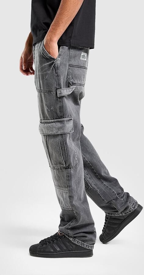 Unlike Humans Jaxon Jeans Grijs- Heren Grijs