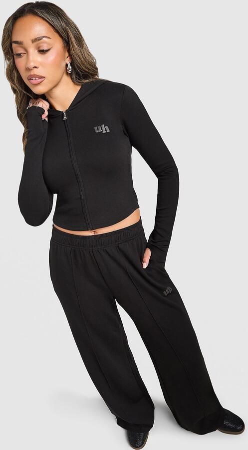 Unlike Humans Kendra Full Zip Hoodie Zwart- Dames Zwart