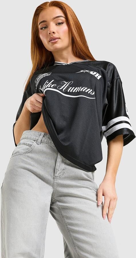 Unlike Humans League Jersey Zwart- Dames Zwart