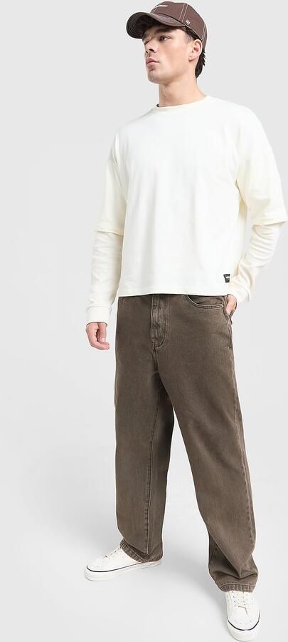 Unlike Humans Loose Jeans Bruin- Heren Bruin