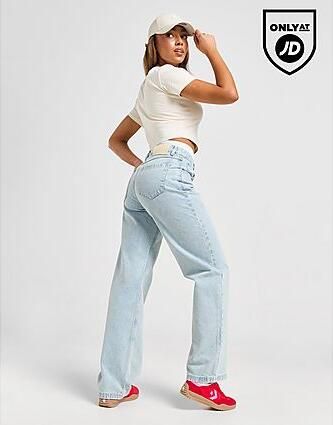 Unlike Humans Mid-Rise Loose Jeans BLUE- Dames BLUE