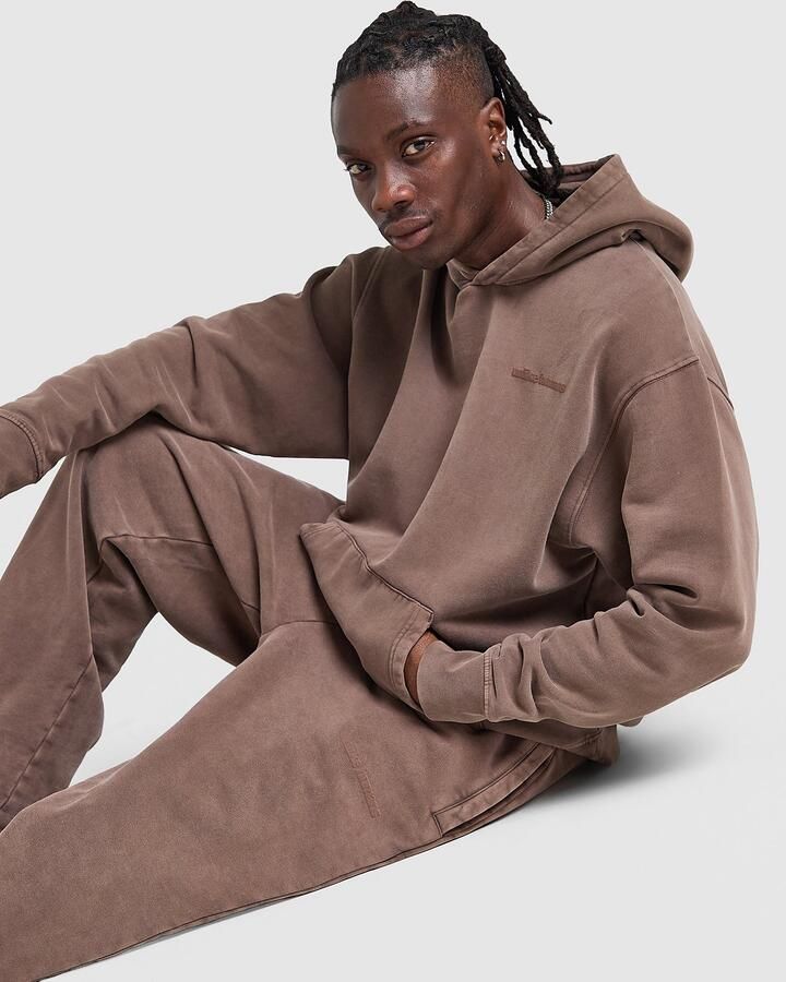Unlike Humans Pigment Joggers Bruin- Heren Bruin