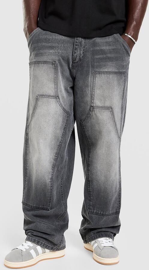 Unlike Humans Remand Jeans Grijs- Heren Grijs - Foto 1
