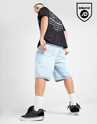Unlike Humans Rick Shorts Blue- Heren Blue