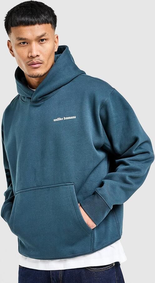 Unlike Humans Ridge Hoodie Blauw- Heren Blauw