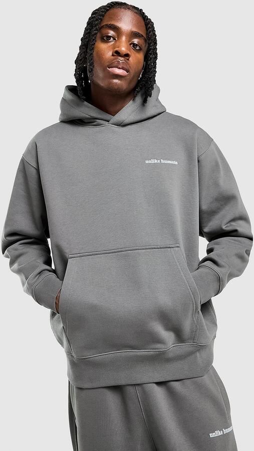 Unlike Humans Ridge Hoodie Grijs- Heren Grijs