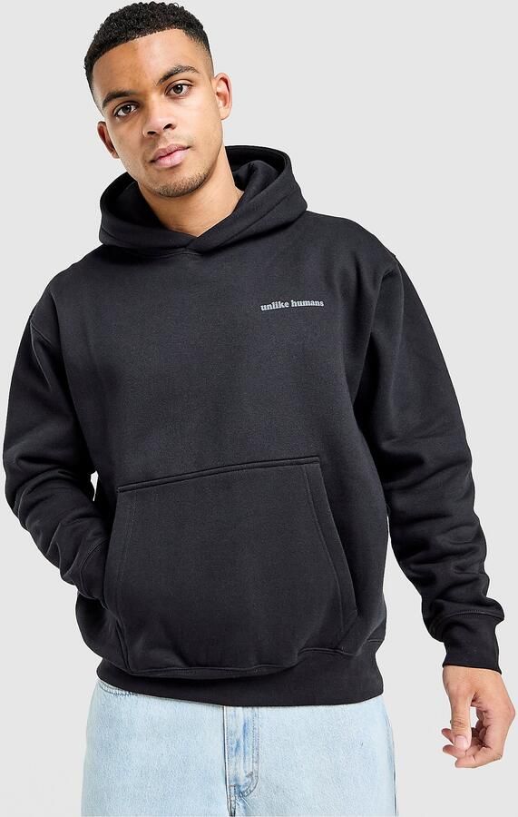 Unlike Humans Ridge Hoodie Zwart- Heren Zwart