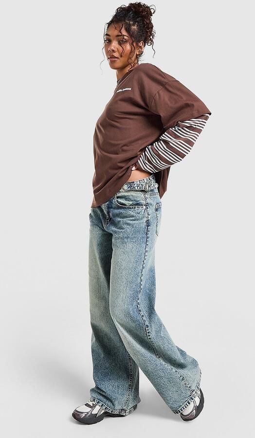 Unlike Humans Skater Jeans Blauw- Dames Blauw