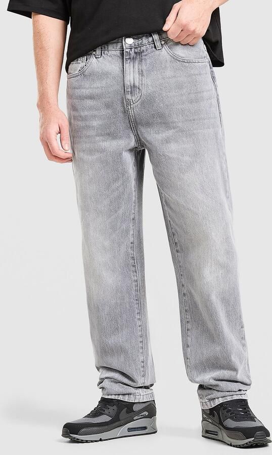 Unlike Humans Straight Jeans Grijs- Heren Grijs