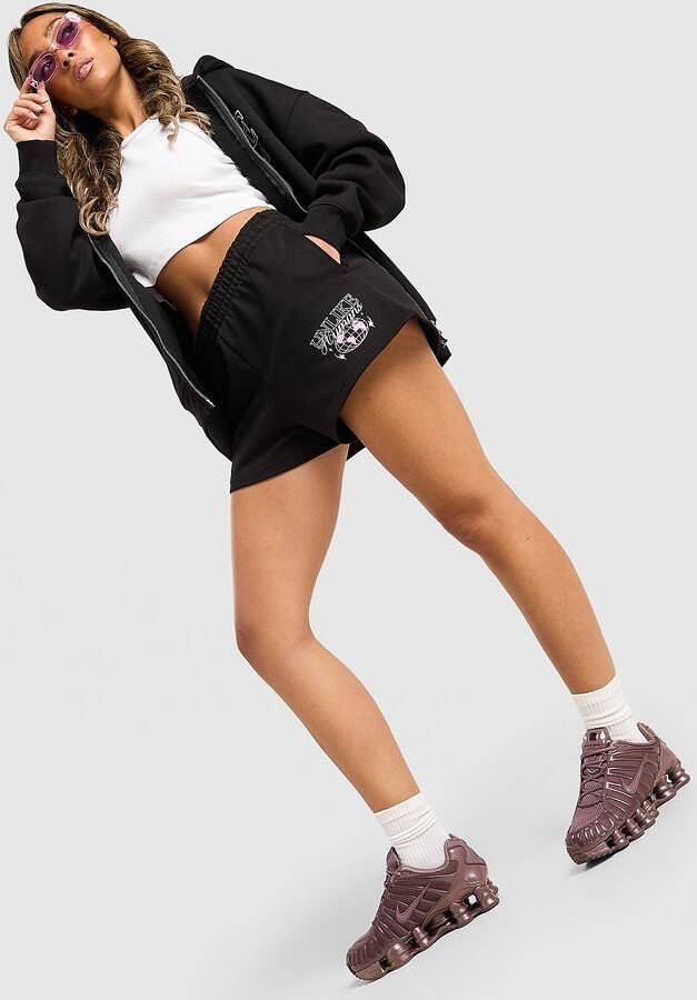 Unlike Humans Street Shorts Zwart- Dames Zwart