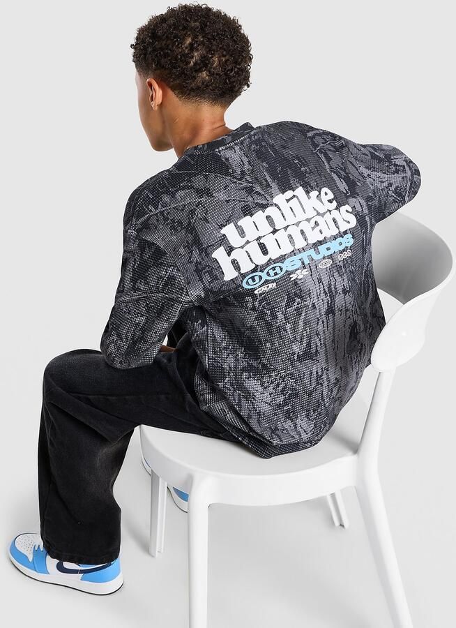 Unlike Hu s Tayga Long Sleeve T-Shirt Junior Grijs Kind Grijs