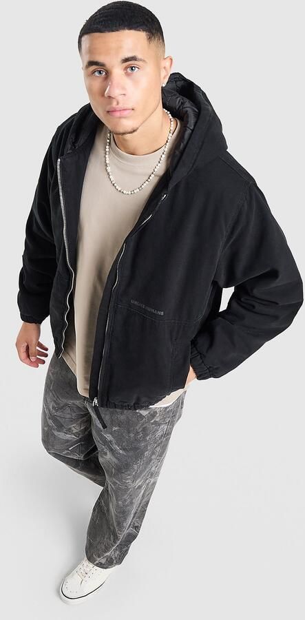 Unlike Humans Wessex Jacket Zwart- Heren Zwart