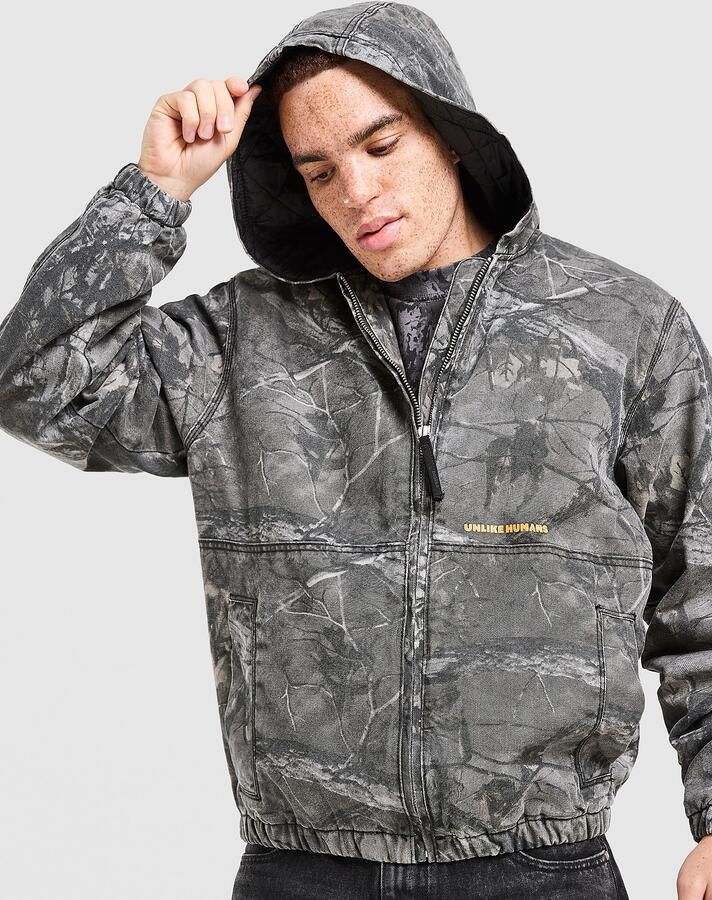 Unlike Humans Woodland Jacket Grijs- Heren Grijs