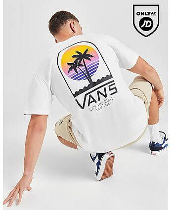 Vans Sunset Graphic T-Shirt White- Heren