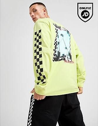 Vans Daybreak Photo Long Sleeve T-Shirt Green- Heren Green