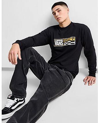 Vans Hi Stretch Long Sleeve T-Shirt Black- Heren Black