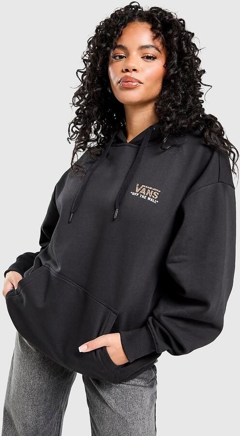 Vans Holder Leopard Infil Hoodie Zwart- Dames Zwart