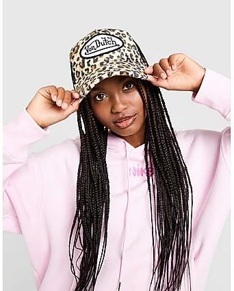 Von Dutch Cheetah Trucker Cap Brown- Dames Brown