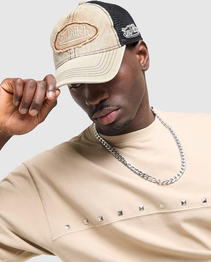 Von Dutch Denim Trucker Cap Bruin- Dames Bruin