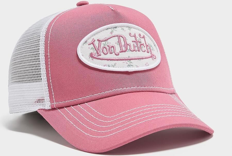 Von Dutch Floral Trucker Cap Roze- Dames Roze