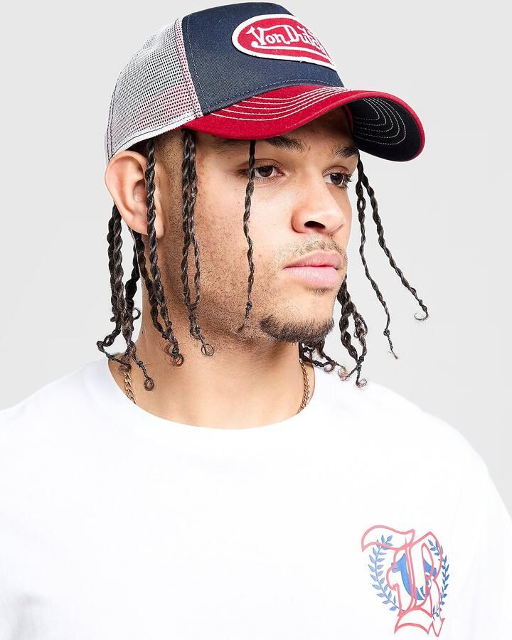 Von Dutch Staple Trucker Cap Blauw- Dames Blauw