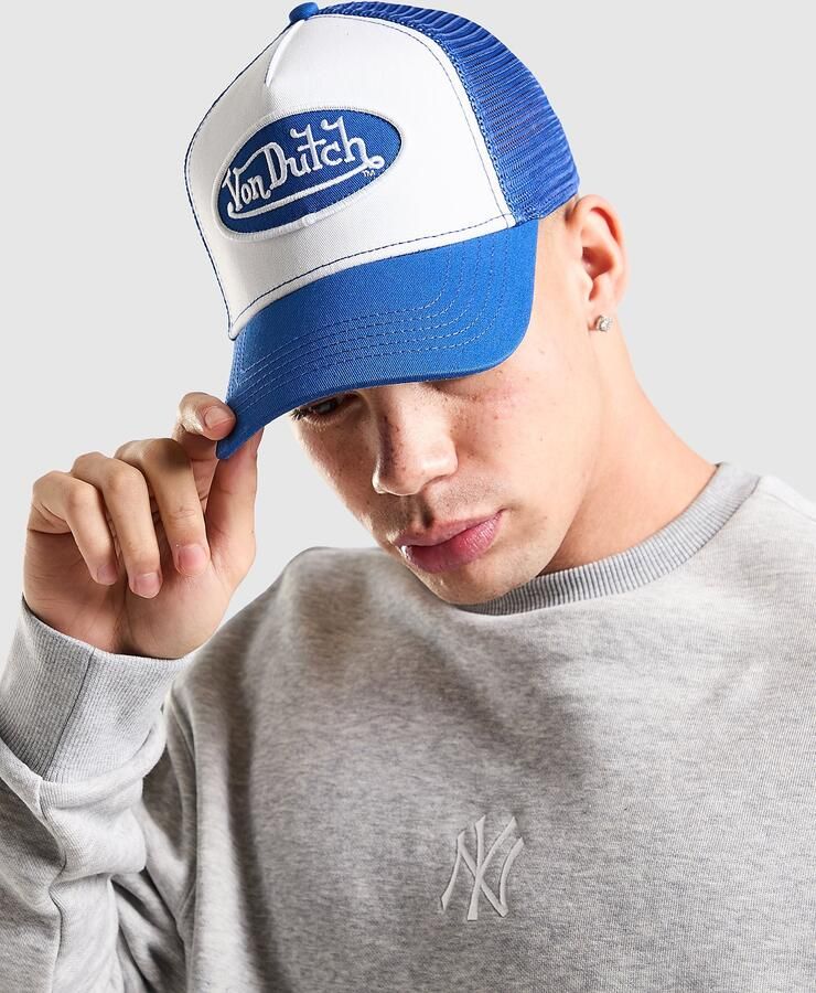 Von Dutch Staple Trucker Cap Blauw- Dames Blauw