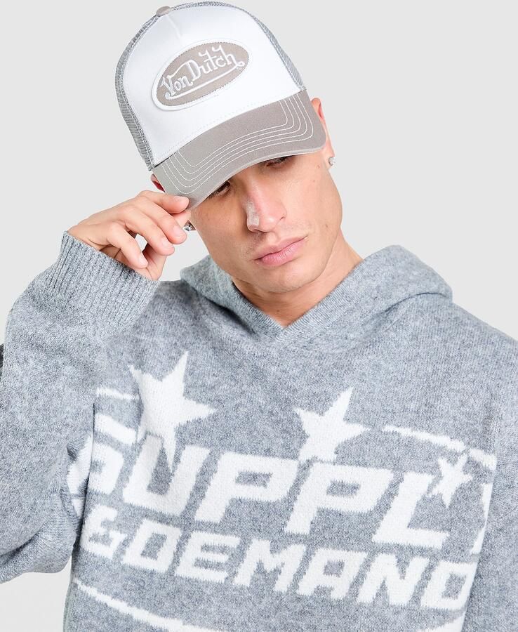 Von Dutch Staple Trucker Cap Grijs- Dames Grijs