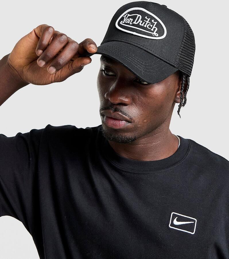 Von Dutch Staple Trucker Cap Zwart- Dames Zwart