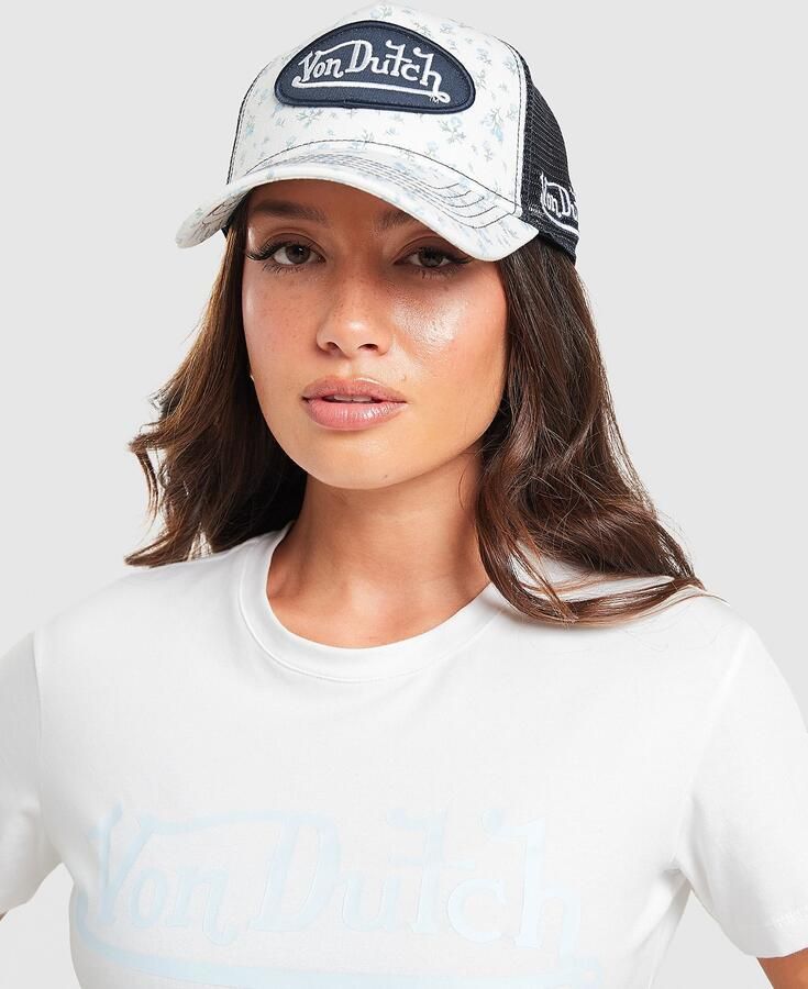 Von Dutch Trucker Cap Wit- Dames Wit