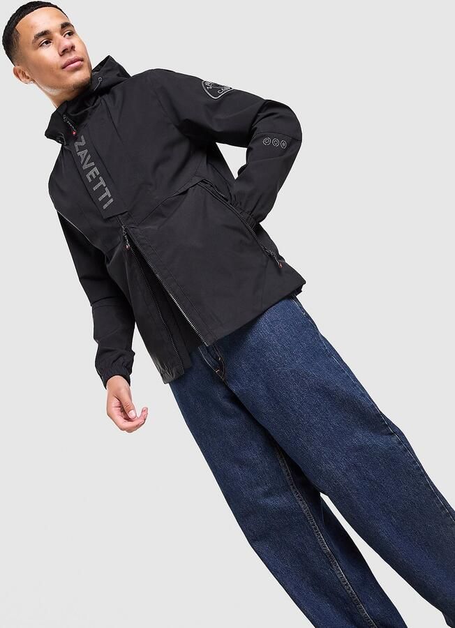 Zavetti Canada Bennaro Windbreaker Jacket Zwart- Heren Zwart