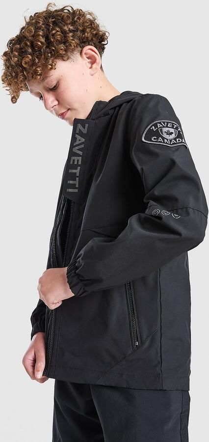 Zavetti Canada Berrano Windbreaker Jacket Junior Zwart Kind Zwart