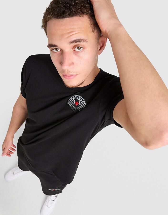 Zavetti Canada Botticini T-Shirt Shorts Set Zwart- Heren Zwart