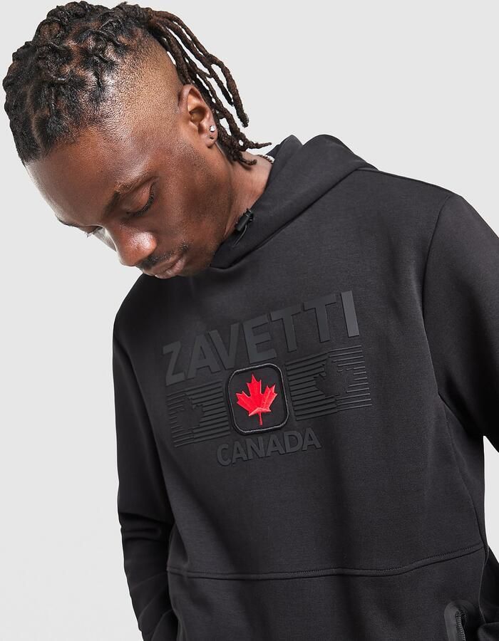 Zavetti Canada Cirico Overhead Hoodie Zwart- Heren Zwart